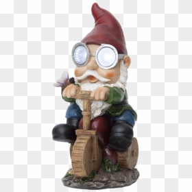 Solar Decoration Gnomy - Nain De Jardin, HD Png Download - mario mustache png