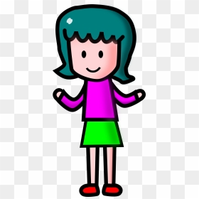 Cartoon Girl Clipart Girl Png - Simple Girl Clip Art, Transparent Png - cartoon girl png