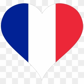 Heart France Clip Arts - French Flag Love Heart, HD Png Download - france png