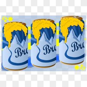 Beer Can Frothing Flag Clip Arts - Illustration, HD Png Download - beer can png