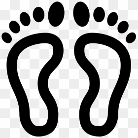 The Icon Is Described As Human Footprints - Footprint Right And Left, HD Png Download - footprints png