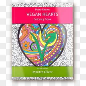 Vegan-heart - Illustration, HD Png Download - drawn heart png
