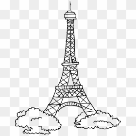 Transparent Eiffel Tower Png - La Torre Eiffel Dibujo Facil, Png Download - tower png