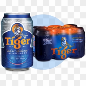 Tiger 6-can Pack - Tiger Beer Can Malaysia, HD Png Download - beer can png
