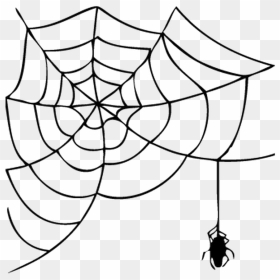 Spider Web Cartoon Png, Transparent Png - cobweb png