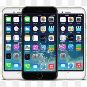 Apple Iphone Screen Repair - Go Launcher Iphone Apk, HD Png Download - screen crack png