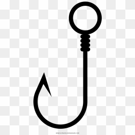 Fishing Hook Coloring Page, HD Png Download - fishing hook png
