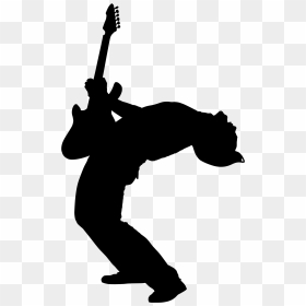 Guitarist Silhouette Vector Eps Vector Material - Guitar Player Silhouette, HD Png Download - guitar silhouette png