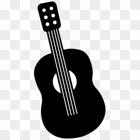 Guitar Clipart Silhouette - Small Guitar Clip Art, HD Png Download - guitar silhouette png