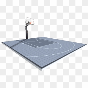30 X 30 Basketball Nba Half Court Sport Courrt, HD Png Download - basketball court png