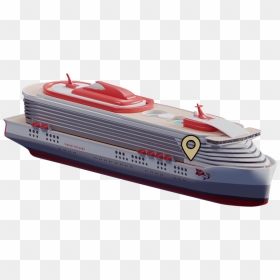 Ship Zone Location Indicator - Scarlet Lady Virgin Voyages, HD Png Download - cruise ship png