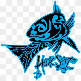 Tribal Fish Blue30 - Fishing, HD Png Download - fishing hook png