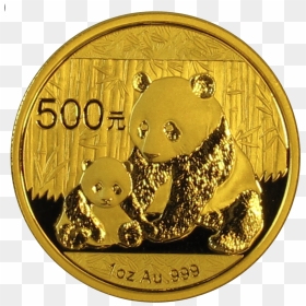 Photo Of Chinese Panda 1-oz Gold Coin - Coin, HD Png Download - gold coin png