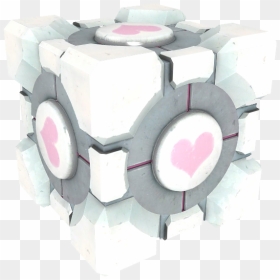 Portal Weighted Storage Cube , Png Download - Weighted Companion Cube, Transparent Png - aperture png
