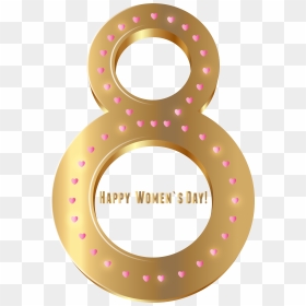 8 March Png Gold , Png Download - International Women's Day, Transparent Png - gold divider png