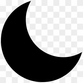 Moon Svg Night Png - Half Moon Vector, Transparent Png - vhv