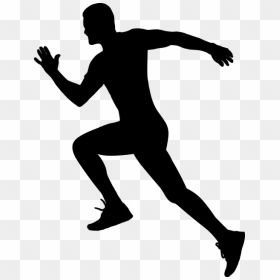 Man Running Silhouette Clipart, HD Png Download - people running png