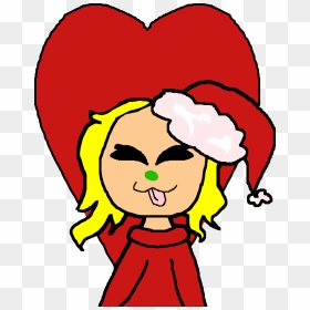 Christmas Girl Lil Santa Hat Uwu Cartoon Clipart Png - Portable Network Graphics, Transparent Png - cartoon girl png