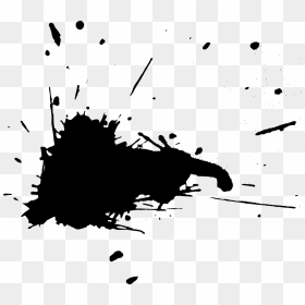 Black And White Paint Photography Splatter Film - Black Paint Splatter Png, Transparent Png - white splatter png