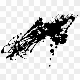 Black Ink Splatter Blotches - Black Paint Splash Png, Transparent Png - white splatter png