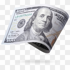 United States One Hundred Dollar Bill United States - Benjamin Franklin Dollar Bill Transparent Background, HD Png Download - 100 dollar bill png