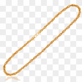 Shimmering Gold Gents Chain - Chain, HD Png Download - thug life chain png
