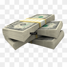 Stack Of Dollar Bills Money - Stack Of Money, HD Png Download - 100 dollar bill png