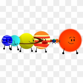 Bfdi The Solar System Battle, HD Png Download - solar system png
