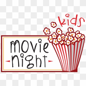 Kids Movie Night - Kids Movie Night Clipart, HD Png Download - movie night png