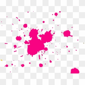 Splatter Clipart Hot Pink Paint - Pink Paint Splatter Png, Transparent Png - paint splatters png