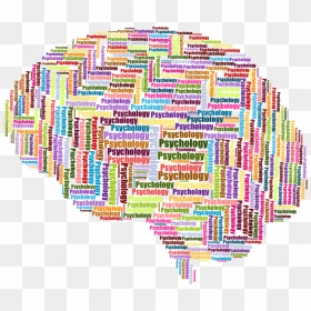 Psychology Brain Wordcloud - Mind Mental Health Brain, HD Png Download - psychology png