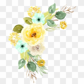 Hand Painted Flowers Color Flower Png Transparent - Color Flowers Png Transparent, Png Download - flower png transparent