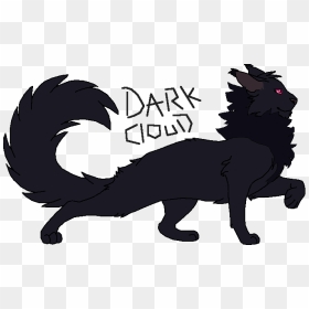 My Favorite Warrior Oc Dark Cloud And Not My Base - Warrior Cats Oc Black, HD Png Download - dark cloud png