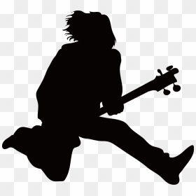 Musician Silhouette - Play Guitar Png, Transparent Png - guitar silhouette png