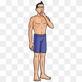Swimmer Clipart Swimming Style - Swimsuit Men Clipart Png, Transparent Png - swimmer png