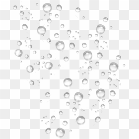 Transparent Water Drop Clipart Black And White - Bubbles Going Up Png, Png Download - rain drops png