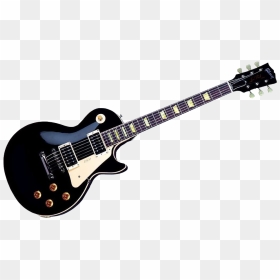 Electric Guitar Silhouette Transparent & Png Clipart - Gibson Les Paul Png, Png Download - guitar silhouette png