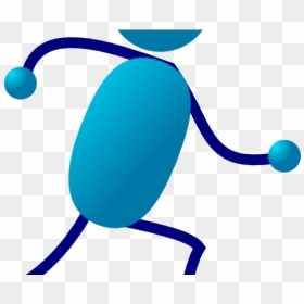 Animated People Running - Stick Man Running, HD Png Download - people running png