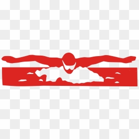 Swimming Clipart Red, HD Png Download - swimmer png