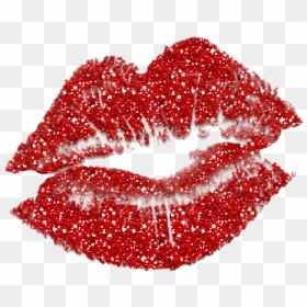 Red Glitter Lips Png Transparent Image - Glitter Lips Transparent Background, Png Download - red lips png