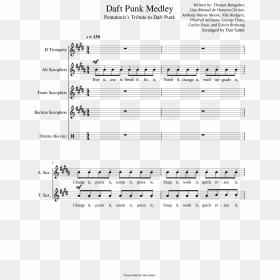 Daft Punk Medley - Sheet Music, HD Png Download - trombone png