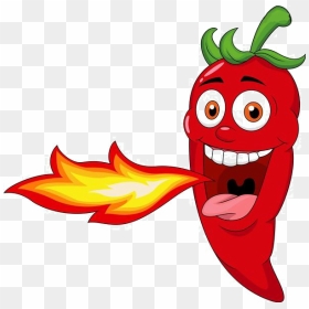 Cuisine Pepper Mexican Pungency Fire Material Chili - Cartoon Chilli Clipart, HD Png Download - chili png
