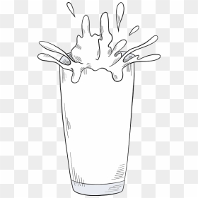 Glass Of Milk Clipart - Illustration, HD Png Download - glass of milk png