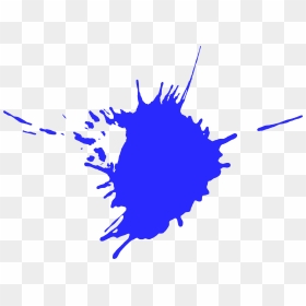 Blue Paint Clip Art - Blue Paint Clipart Transparent, HD Png Download - paint splatters png
