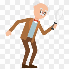 Person Transparent Background Magnifying Glass Clipart, HD Png Download - magnifying glass.png