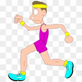 Free Clip Art Of Person Running Clipart Man - Man Running, HD Png Download - people running png