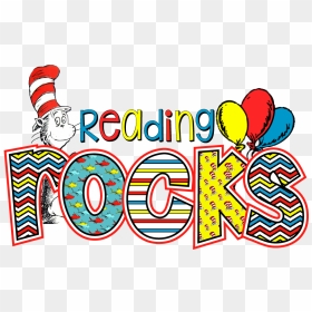 Reading Rocks Clipart Wwwpixsharkcom Images - Dr Seuss Read Svg, HD Png Download - dr seuss png