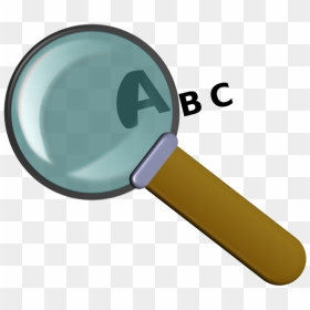 Hardware,tool,magnifying Glass - Magnifying Glass With Letter, HD Png Download - magnifying glass.png