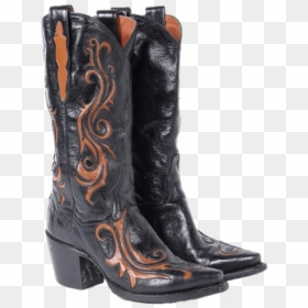 Black And Brown Vintage Cowboy Boots Clip Arts - Cowboy Boot, HD Png Download - cowboy boot png