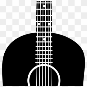 Guitar Black Cliparts - Transparent Background Acoustic Guitar Image Png, Png Download - guitar silhouette png